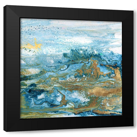 Geode II Black Modern Wood Framed Art Print by Kroeker, Wendy