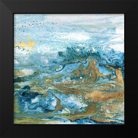 Geode II Black Modern Wood Framed Art Print by Kroeker, Wendy