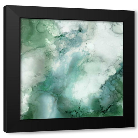 Zen Panel III Black Modern Wood Framed Art Print with Double Matting by Kroeker, Wendy