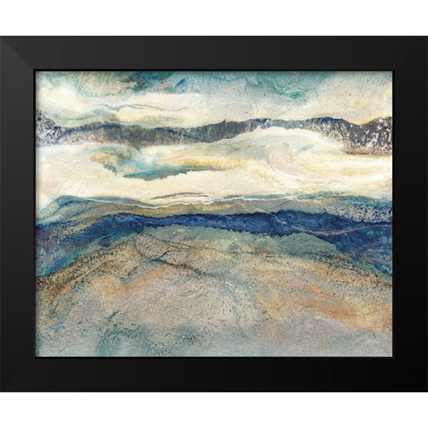 Blue Danube I Black Modern Wood Framed Art Print by Kroeker, Wendy
