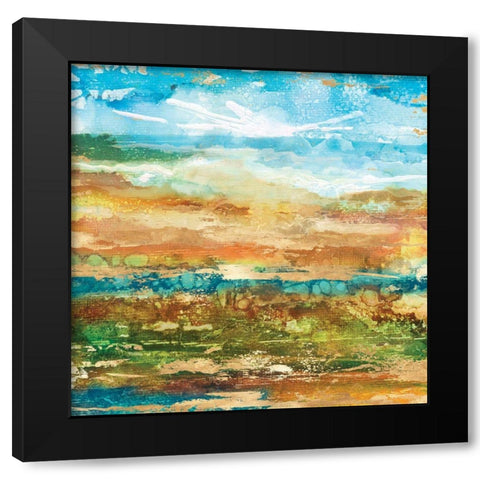 Field Stone I Black Modern Wood Framed Art Print by Kroeker, Wendy