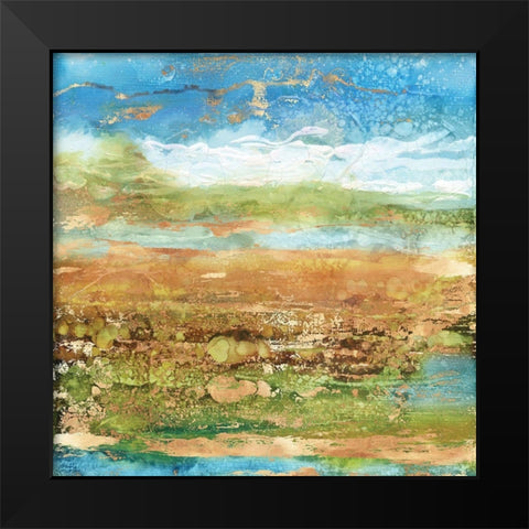 Field Stone II Black Modern Wood Framed Art Print by Kroeker, Wendy