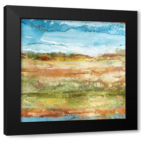 Field Stone III Black Modern Wood Framed Art Print by Kroeker, Wendy