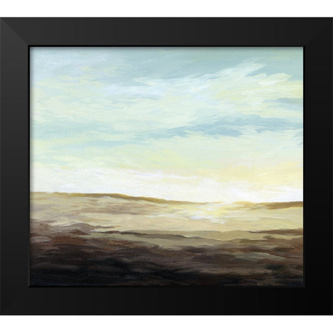 A Zen Morning Black Modern Wood Framed Art Print by Kroker, Wendy