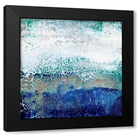 Caribbean Sunrise Black Modern Wood Framed Art Print with Double Matting by Kroekerm, Wendy