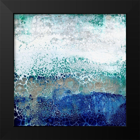 Caribbean Sunrise Black Modern Wood Framed Art Print by Kroekerm, Wendy