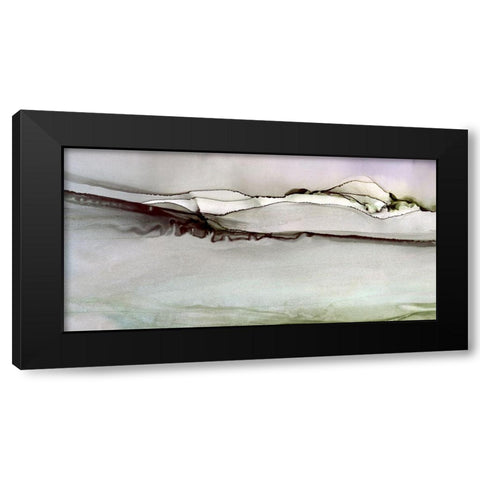 Simple Lines Black Modern Wood Framed Art Print with Double Matting by Kroeker, Wendy