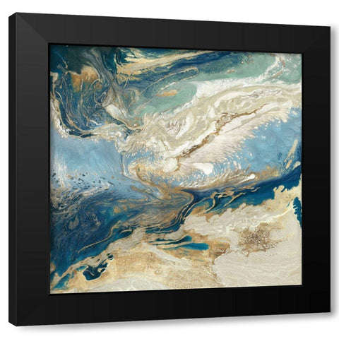 Sea Destiny I Black Modern Wood Framed Art Print with Double Matting by Kroeker, Wendy