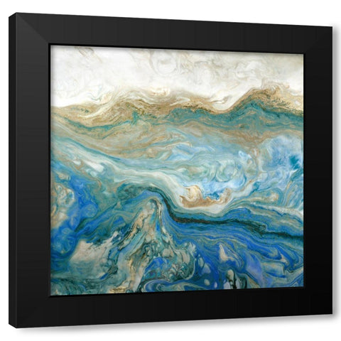 Blue Paassage II Black Modern Wood Framed Art Print by Kroeker, Wendy