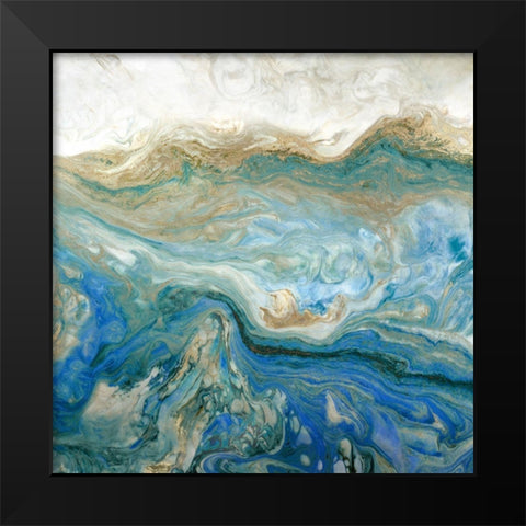 Blue Paassage II Black Modern Wood Framed Art Print by Kroeker, Wendy