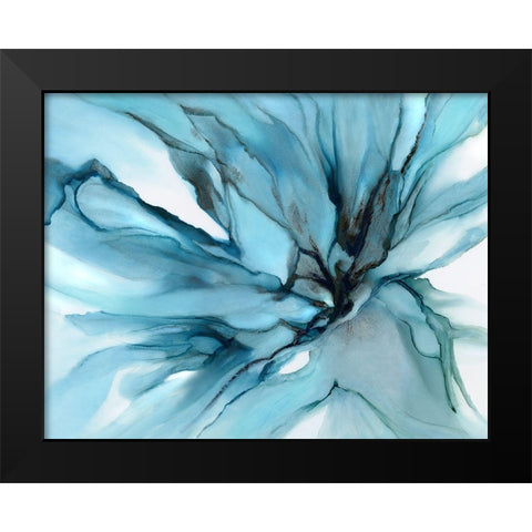 Charisma Blue  Black Modern Wood Framed Art Print by Kroker, Wendy