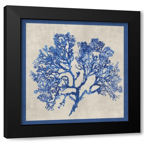 Cobalt Coral I Black Modern Wood Framed Art Print by Wilson, Aimee