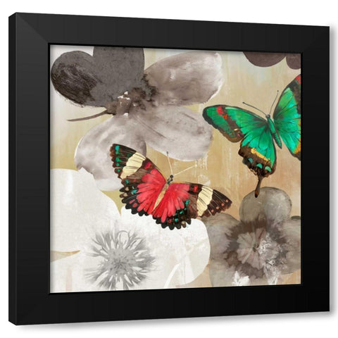 Aflutter I Black Modern Wood Framed Art Print by Wilson, Aimee