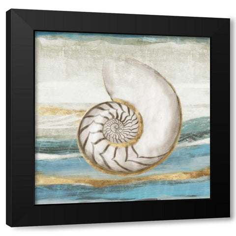 Pacific Touch I Black Modern Wood Framed Art Print with Double Matting by Wilson, Aimee