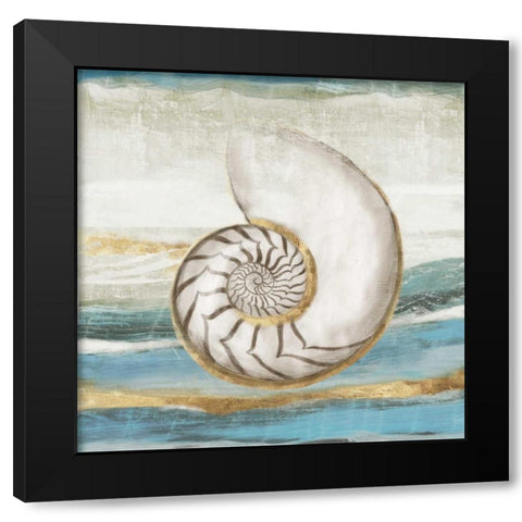 Pacific Touch I Black Modern Wood Framed Art Print by Wilson, Aimee