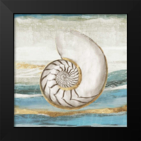 Pacific Touch I Black Modern Wood Framed Art Print by Wilson, Aimee