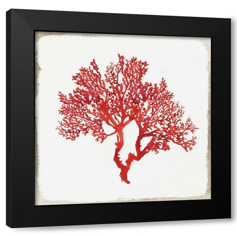 Red Coral II Black Modern Wood Framed Art Print by Wilson, Aimee