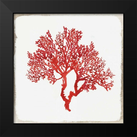 Red Coral II Black Modern Wood Framed Art Print by Wilson, Aimee