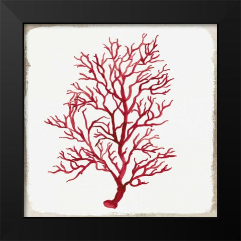 Red Coral III Black Modern Wood Framed Art Print by Wilson, Aimee