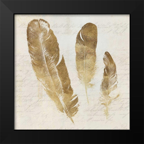 Feather Softly I Black Modern Wood Framed Art Print by Wilson, Aimee