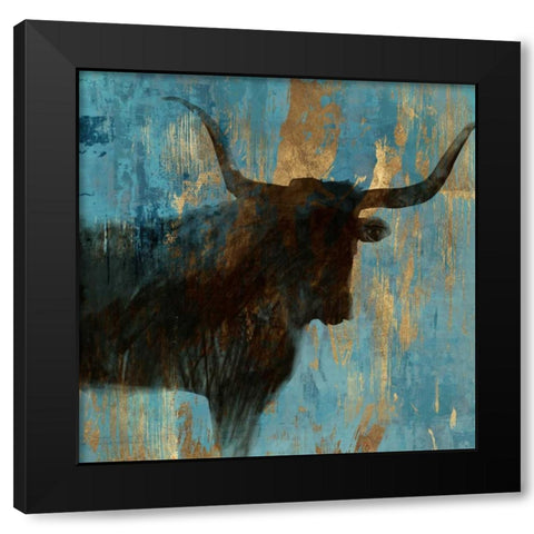 Bison I Black Modern Wood Framed Art Print with Double Matting by Wilson, Aimee