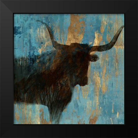 Bison I Black Modern Wood Framed Art Print by Wilson, Aimee