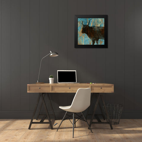 Bison II Black Modern Wood Framed Art Print by Wilson, Aimee