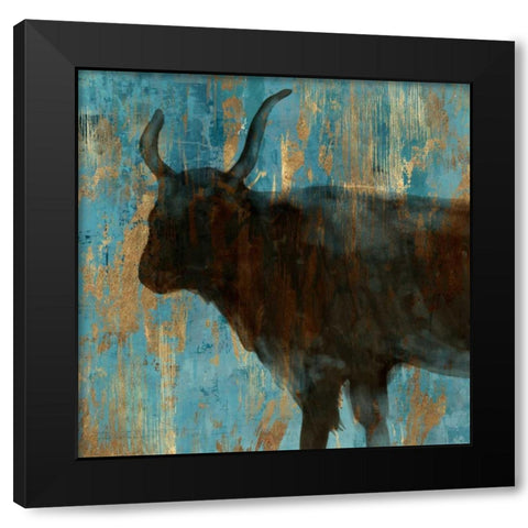 Bison II Black Modern Wood Framed Art Print by Wilson, Aimee