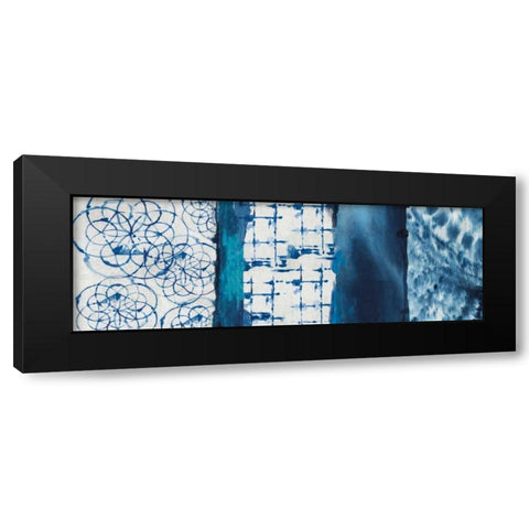 Shibori Patchwork I Black Modern Wood Framed Art Print with Double Matting by Wilson, Aimee