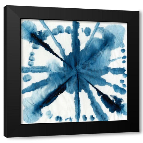 Indigo Dye V Black Modern Wood Framed Art Print with Double Matting by Wilson, Aimee