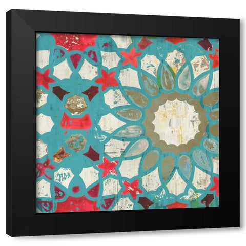 Folky II Black Modern Wood Framed Art Print by Wilson, Aimee