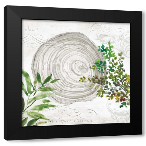 Eco III Black Modern Wood Framed Art Print with Double Matting by Wilson, Aimee