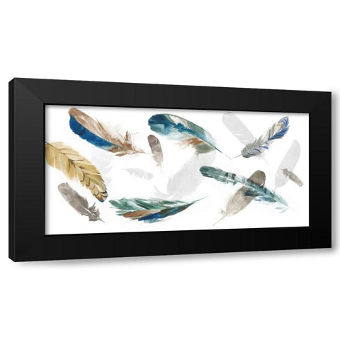 Feathery I Black Modern Wood Framed Art Print by Wilson, Aimee