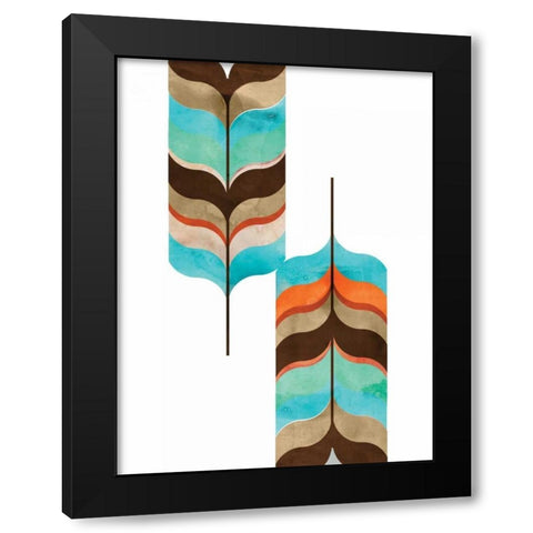 Mod Lollipop Black Modern Wood Framed Art Print by Wilson, Aimee