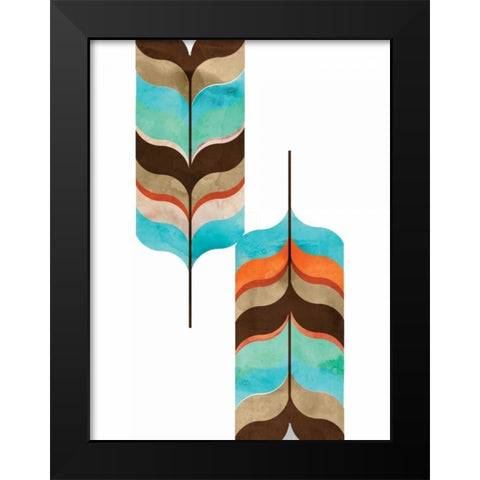 Mod Lollipop Black Modern Wood Framed Art Print by Wilson, Aimee