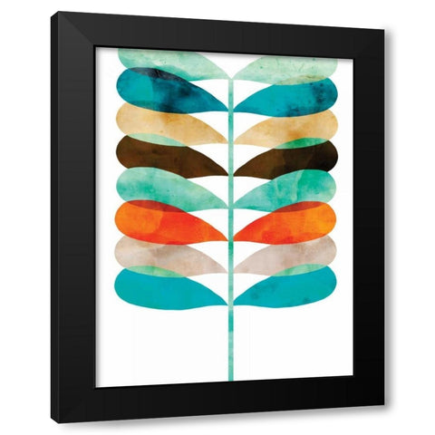 Mod Fern Black Modern Wood Framed Art Print by Wilson, Aimee