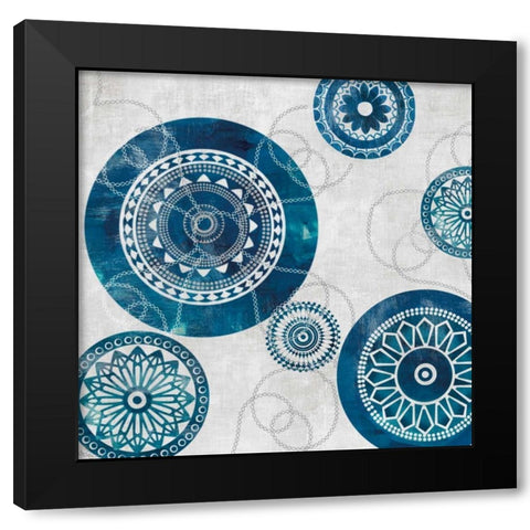 Rings Black Modern Wood Framed Art Print with Double Matting by Wilson, Aimee