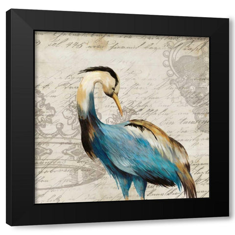 Heron I Black Modern Wood Framed Art Print by Wilson, Aimee