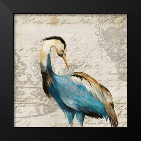 Heron I Black Modern Wood Framed Art Print by Wilson, Aimee