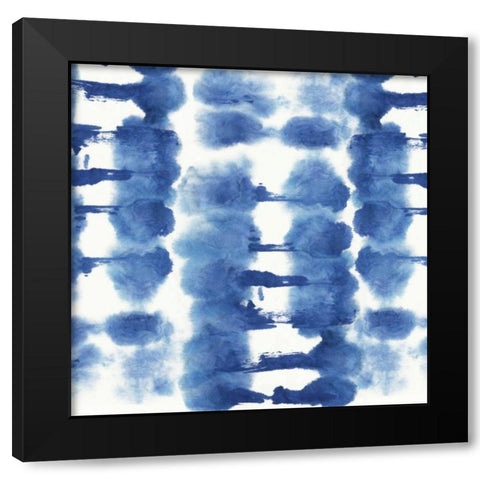 Indigo Tie Dye I Black Modern Wood Framed Art Print by Wilson, Aimee