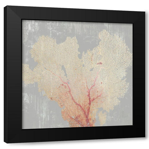 Blush Coral I  Black Modern Wood Framed Art Print with Double Matting by Wilson, Aimee
