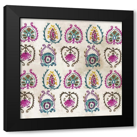 Pattern I Black Modern Wood Framed Art Print by Wilson, Aimee