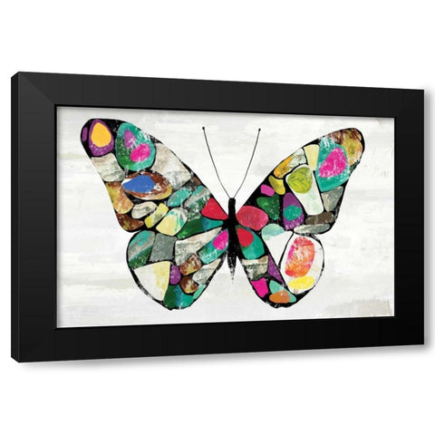 Butterfly Black Modern Wood Framed Art Print with Double Matting by Wilson, Aimee