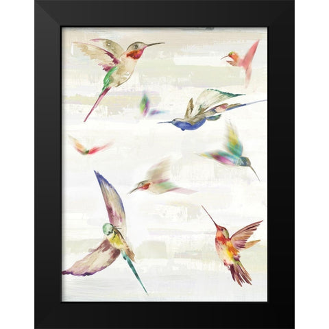 Humming II Black Modern Wood Framed Art Print by Wilson, Aimee