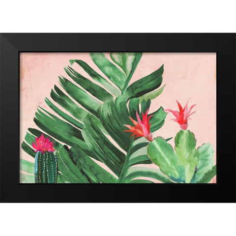 Tropical Paradise Black Modern Wood Framed Art Print by Wilson, Aimee