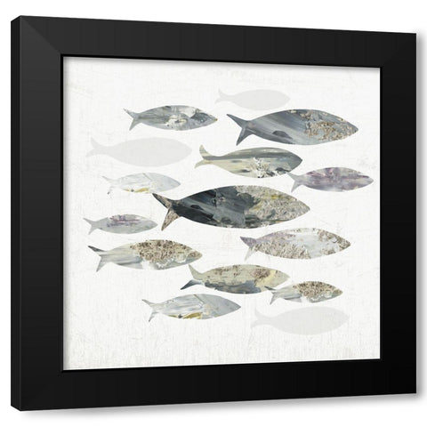 Gone Fishing I  Black Modern Wood Framed Art Print with Double Matting by Wilson, Aimee