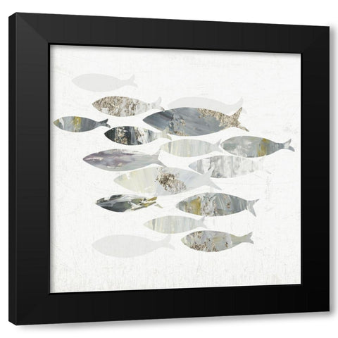 Gone Fishing II  Black Modern Wood Framed Art Print with Double Matting by Wilson, Aimee