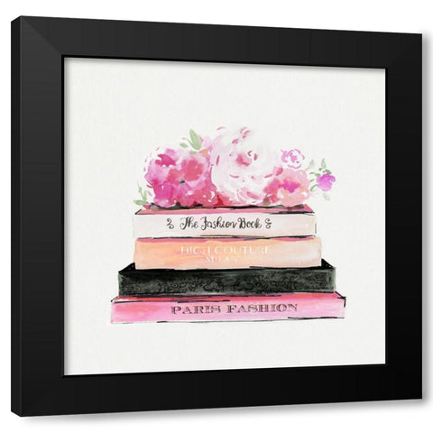 Fashion Books  Black Modern Wood Framed Art Print with Double Matting by Aimee Wilson