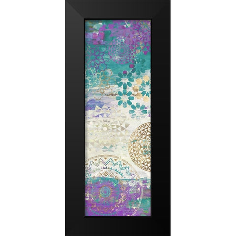 Purple Mosaic I  Black Modern Wood Framed Art Print by Aimee Wilson
