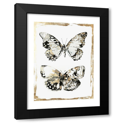 Butterfly Wings  Black Modern Wood Framed Art Print with Double Matting by Wilson, Aimee